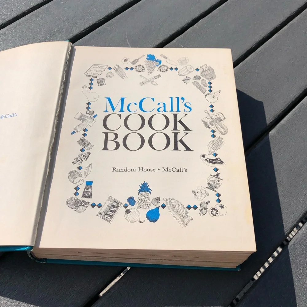 McCall's vintage Cook Book - Bright Turquoise first edition first printing 1963